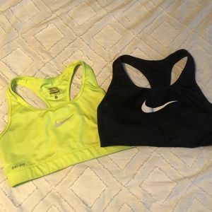 Nike pro sports bras set of 2💛